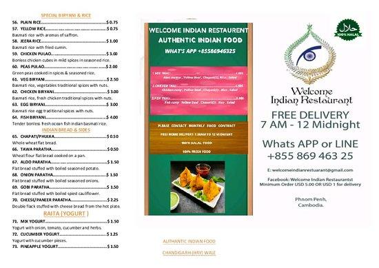 Sr Welcome Indian Restaurant